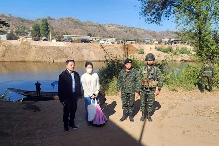 ဟောင်ကောင်အမျိုးသမီး ၁ ဦး မြဝတီကျားဖြန့်ရာဇဝတ်ဂိုဏ်းမှ ပြန်လွတ်လာ