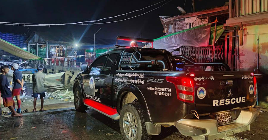 လှိုင်မြစ်အတွင်း ငါးဖမ်းသင်္ဘောနှင့် တိုက်မိပြီး စက်လှေတိမ်းမှောက် ၃ ဦး ဒဏ်ရာရ