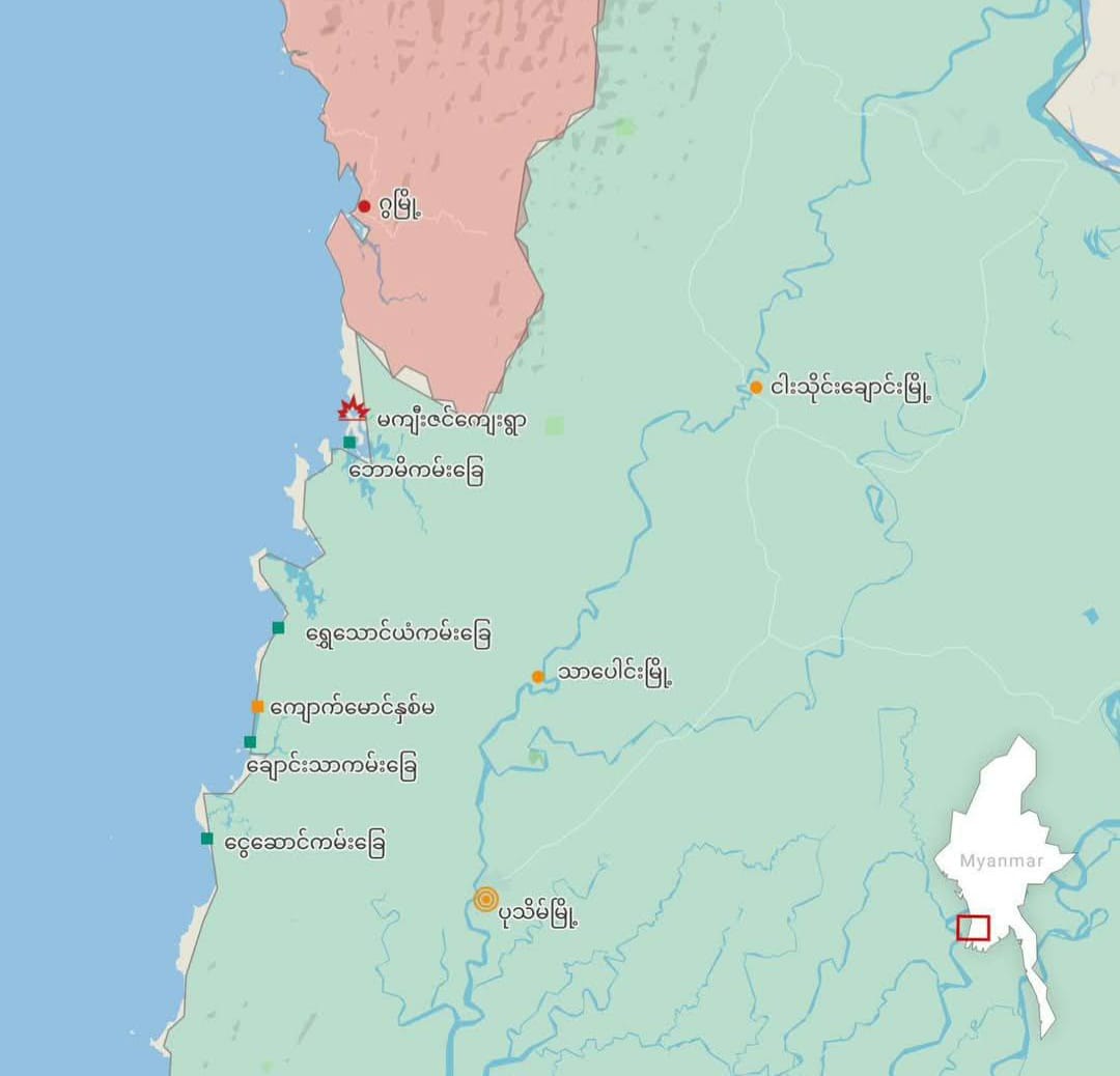 သာပေါင်းတွင် AA နှင့်စစ်ကောင်စီတိုက်ပွဲဖြစ်ပြီး ဘုန်းကြီးကျောင်း၌ စစ်တပ်စွဲ