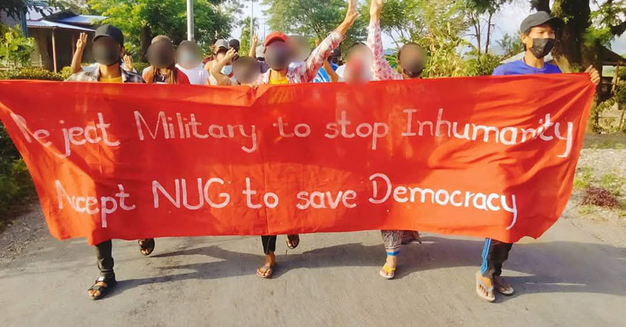 ကလေးမြို့ ပင်မသပိတ်အဖွဲ့က စစ်အာဏာရှင်ကို ၄ နှစ်ကျော်ကြာ ဆက်လက်ဆန့်ကျင်ဆန္ဒပြနေ