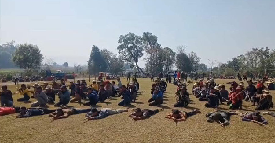 PNA က စစ်သင်တန်းသားများကို ကျည်တထောင့် ၁၅၀၀ ကျပ်ကောက်ပြီး စစ်ရေးလေ့ကျင့်ခိုင်း