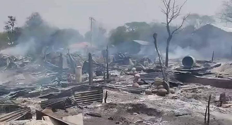 မြင်းခြံမြို့နယ်၌ စစ်ကောင်စီတပ်က လေကြောင်းကနေဗုံးကြဲမှုကြောင့် ပြည်သူ ၄ ဦးသေဆုံး