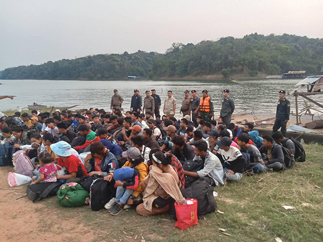 ကန်ကျနပူရီတွင် တရက်အတွင်း တရားမဝင် ဝင်လာသည့် မြန်မာ ၂၀၀ ကျော် ဖမ်းဆီးခံရ 