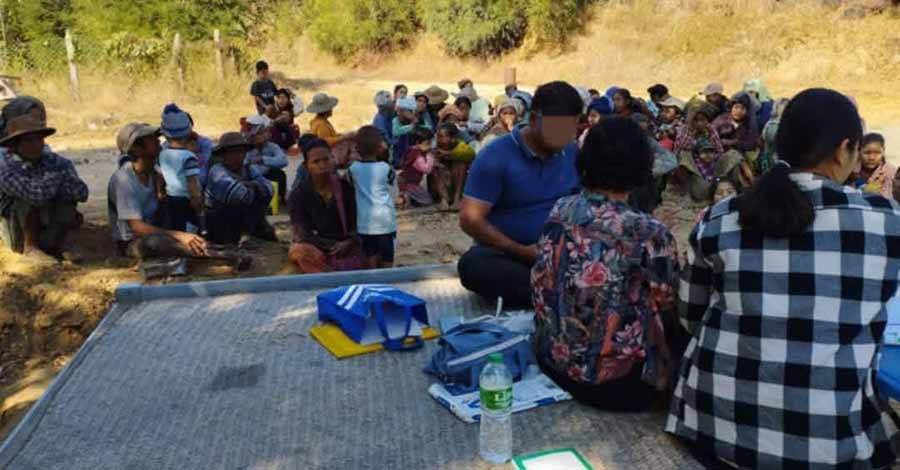 စလင်းဒေသခံ ၁,၆၀၀ ခန့် စစ်ဘေးရှောင်
