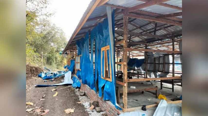 ကလေးမြို့နယ်ရှိ ရွှေတောင်ကြား တော်လှန်ရေးဆေးရုံကို စစ်တပ် ဗုံးကြဲ