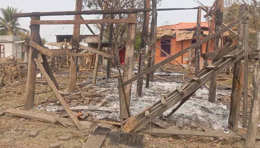 မိုးမိတ်နှင့်နောင်ချိုကို စစ်ကောင်စီ ဗုံးကြဲသဖြင့် ကလေးအပါအဝင် ၆ ဦးသေဆုံး