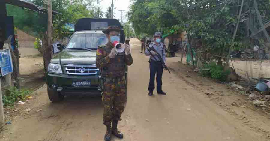 အနောက်ရိုးမနှင့်နီးသည့် သာပေါင်းက ရွာများတွင် စစ်တပ်လာစွဲ