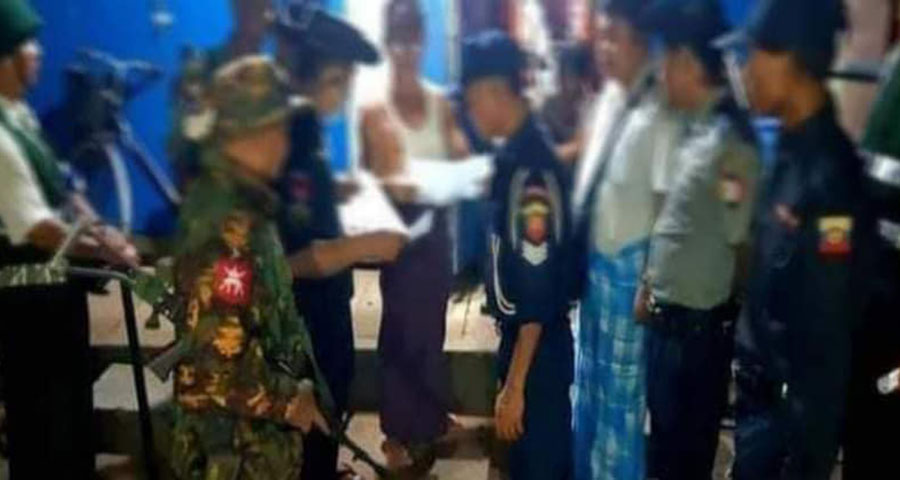 ကျုံပျော်တွင် စစ်တပ်က ဧည့်စာရင်းစစ်ပြီးလူ ပိုတွေ့လျှင် ကျပ်ငွေ ၁၅၀၀၀၀ အထိ ဒဏ်ရိုက်