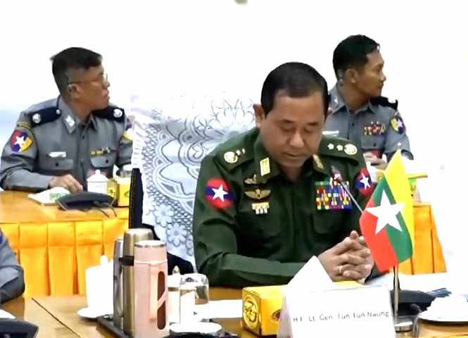 အုပ်ချုပ်ရေးမှူးများ သတိထားနေထိုင်ရန် စစ်ကောင်စီ ပြည်ထဲရေးဝန်ကြီး သတိပေး