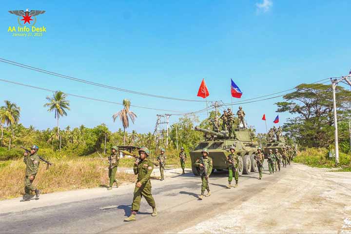 သာပေါင်းမြို့နယ်ရှိ ကာကင်းစခန်းကို AA သိမ်းပိုက်၊ ဧရာဝတီ၊ ပဲခူးနှင့် မကွေးတိုင်းတို့တွင် တိုက်ပွဲ ပြင်းထန်