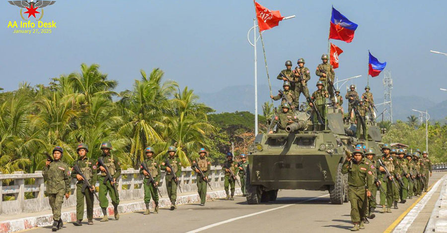 ကျောက်ဖြူက စစ်ကောင်စီတပ်စခန်း ၄ ခုကို AA သိမ်းပိုက်
