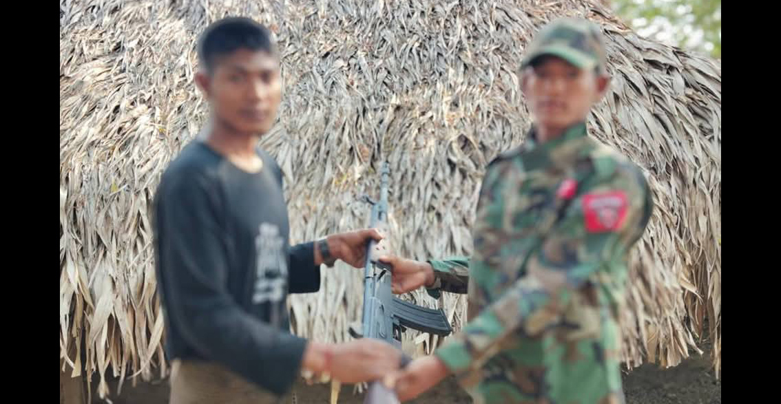 ရေစကြိုတွင် စစ်သား ၁ ဦး လက်နက်ဖြင့် အလင်းဝင်
