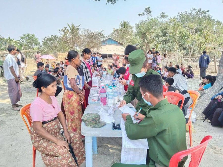 ပုဏ္ဏားကျွန်းမြို့နယ်၌ အရေပြားယားနာရောဂါ ခံစားနေရသူများကို AA က အခမဲ့ဆေးကုသပေး
