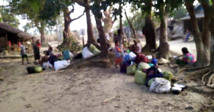 ကျောက်ဖြူက စစ်ရှောင် ၂၀၀၀၀ ကျော် နေထိုင်ရေးအခက်အခဲဖြစ်နေ