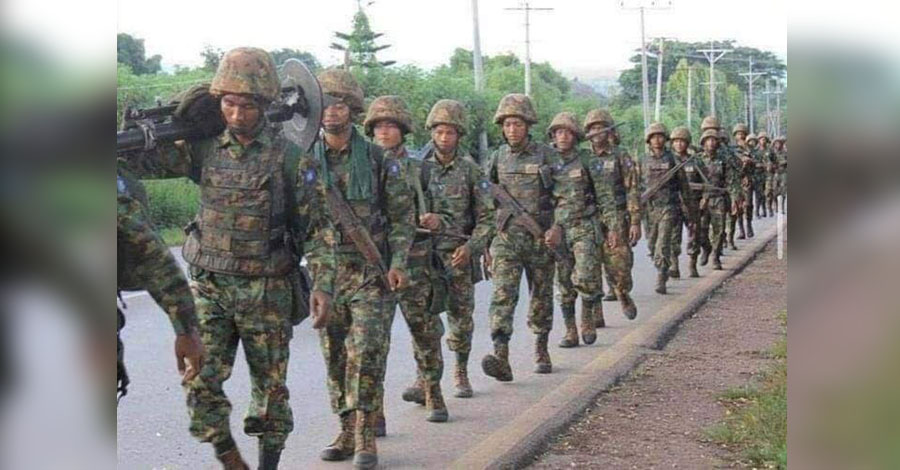 တနင်္သာရီမြို့နယ်၌ စစ်တပ်က ကျေးရွာများကို လက်နက်ကြီးပစ်ခတ်ပြီး စစ်ကြောင်းထိုး