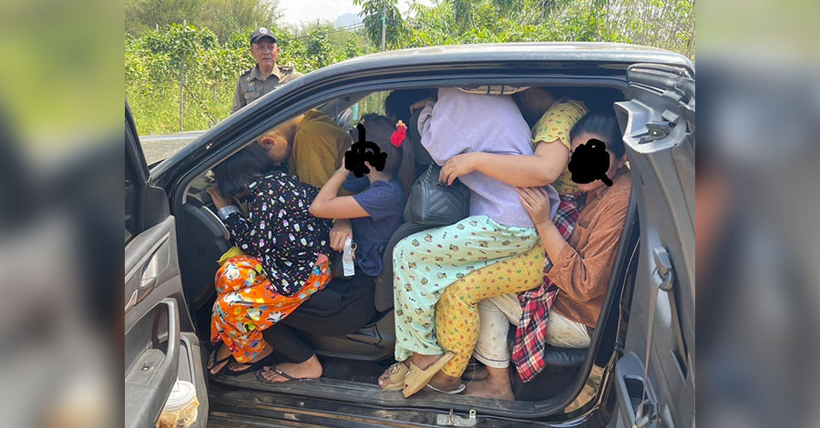 ကန်ကျနပူရီတွင် တရားမဝင်မြန်မာ ၉ ဦးနှင့် ကလေးငယ် ၂ ဦး အဖမ်းခံရ 