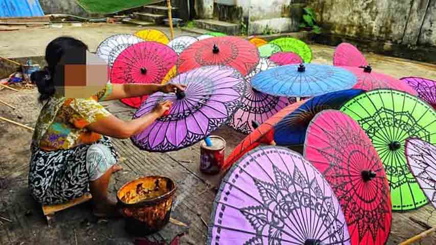 စစ်တပ်အာဏာသိမ်းပြီးနောက် ဈေးကွက်ပျက်ခဲ့သည့် ပုသိမ်ထီး ပြန်လည်အရောင်းသွက်နေ