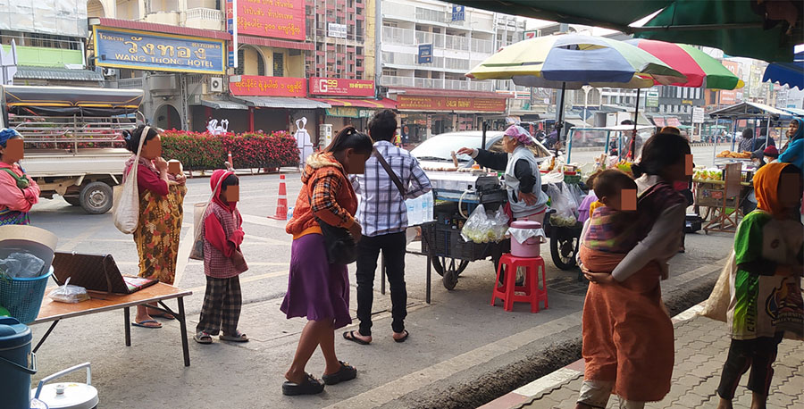မယ်ဆိုင်တွင် မြန်မာဘက်က တောင်းရမ်းစားသောက်သူများ ဝင်လာဟု ထိုင်းသတင်းထုတ်