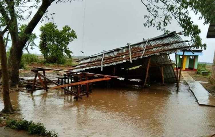 ဧရာဝတီတိုင်းတွင် ၁ လအတွင်း လေပြင်းဒဏ်ကြောင့် နေအိမ် ၃၇ လုံးထက်မနည်း ပျက်စီး