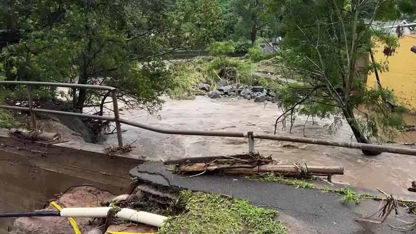 တောင်အာဖရိက ရေကြီးမှုကြောင့် လူ ၁ ဦး သေဆုံးပြီး အဆောက်အအုံများ ပျက်စီး