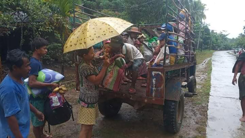လေးမျက်နှာမြို့နယ်တွင် တိုက်ပွဲဖြစ်ပြီး ဒေသခံများ ထွက်ပြေးနေရ