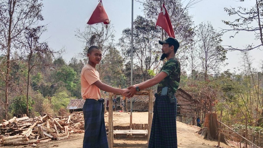 ညောင်ကျိုးတိုက်ပွဲတွင်ပါဝင်သည့် စစ်ကောင်စီတပ်သားသစ် ၁ ဦး အလင်းဝင်