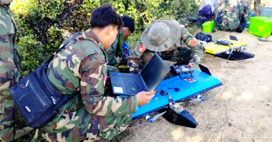 ရေဦးမြို့တွင် စစ်ကောင်စီတပ် ဒရုန်းဖြင့် တိုက်ခိုက်ခံရ
