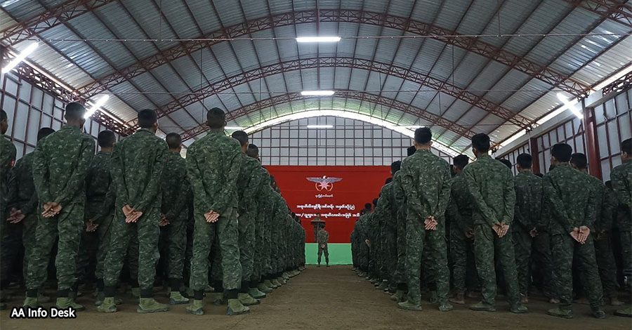 AA ထိန်းချုပ်ဒေသရှိ ရခိုင်ပြည်သူများ စစ်သင်တန်းမဖြစ်မနေ တက်ရမည် 
