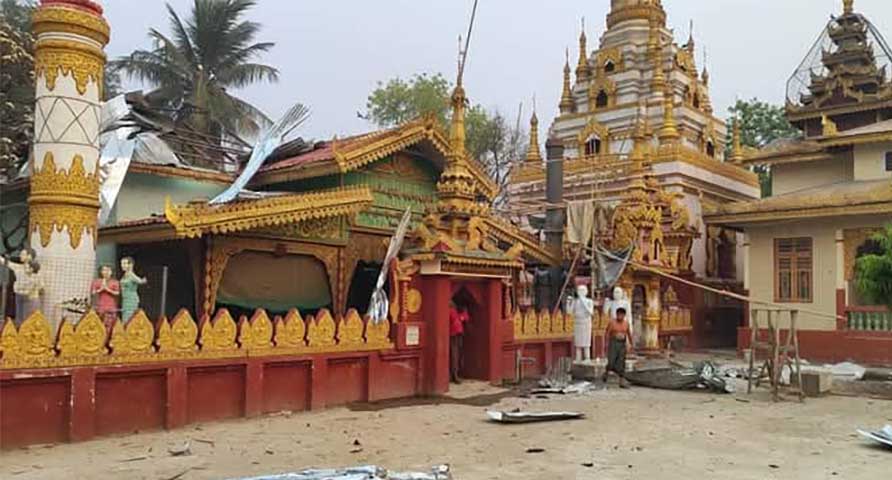 မန္တလေးနှင့် စစ်ကိုင်းတွင် စစ်တပ်က ဗုံးကြဲ၊ ၁ ဦးသေဆုံးပြီး ဘုန်းကြီးအပါအဝင် ၅ ဦး ဒဏ်ရာရ