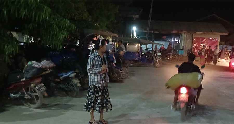 ဆားလင်းကြီးမြို့နယ်၌ လုံခြုံရေးစစ်ကြောင်းပစ်ခတ်မှုကြောင့် ဒေသခံအချို့ တိမ်းရှောင်