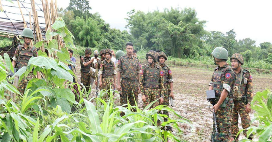 အပစ်ရပ်ကြေညာထားသည့် စစ်ကောင်စီတပ်က ဟိုင်းကြီးကျွန်းတွင် စစ်ကြောင်းထိုးနေ