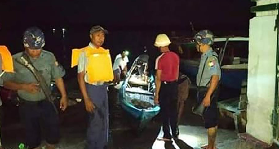 ငပုတောတွင် ဖမ်းဆီးခံထားရသည့် စက်လှေသမားများက ဓားဖြင့်ပြန်ခုတ်၊ ရဲ ၁ ဦးသေဆုံး