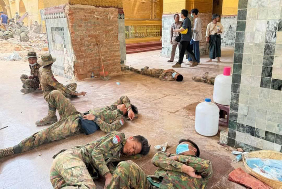 ငလျင်ဘေးကယ်ဆယ်ရေးတွင် အချောင်ခိုနေသူများကို အရေးယူမည်ဟု ဒုစစ်ခေါင်းဆောင်ပြော