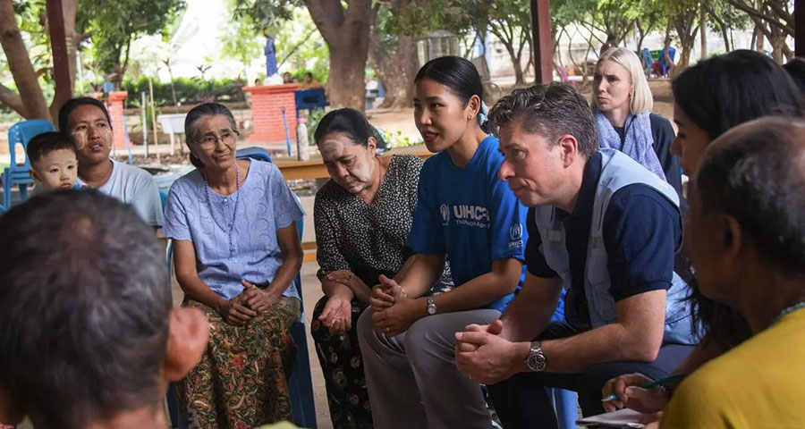 ကုလသမဂ္ဂ အကူအညီပေးရေး အကြီးအကဲ စစ်ကိုင်းငလျင်ဘေးသင့်ဒေသသို့ လာရောက်