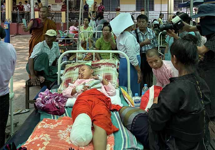 ကျန်းမာရေးစနစ် မနိုင်ခြင်းကြောင့် ငလျင်ဘေးသင့်သူများ အန္တရာယ်ပိုများလာဟု ကုလသတိပေး