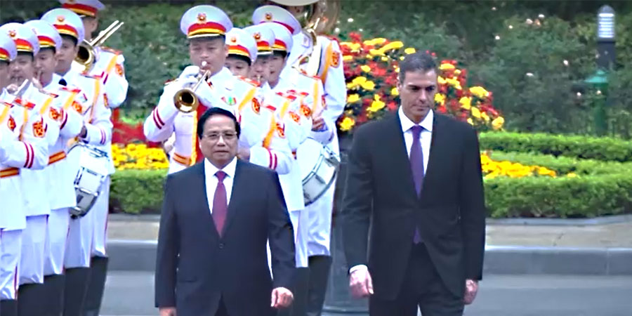 စပိန်ဝန်ကြီးချုပ် ဆန်းချက်ဇ် ဗီယက်နမ်ကို လာရောက်