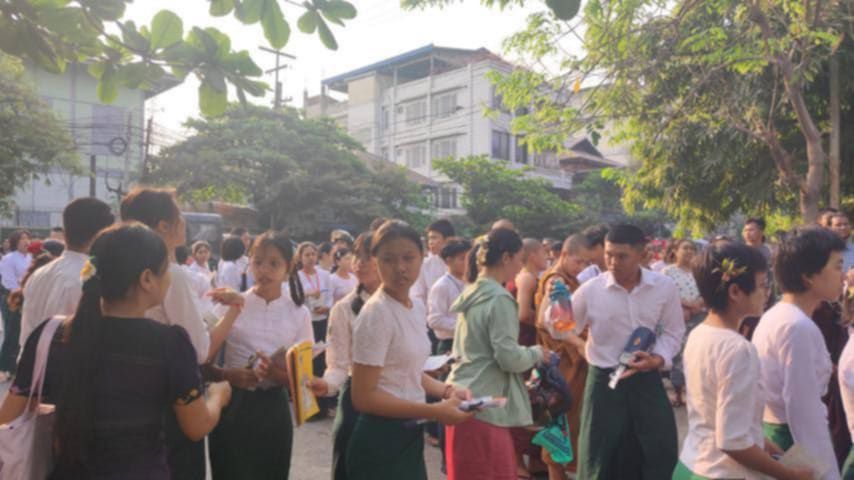 တက္ကသိုလ်ဝင်တန်း အဖြေလွှာများ မီးလောင်ပျက်စီးသွားသည့် စာစစ်ဌာနများ စာမေးပွဲ ပြန်ဖြေရမည်