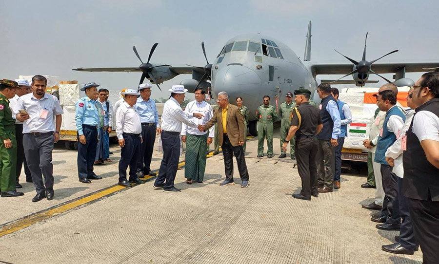 မြန်မာ့ငလျင်ဘေး ကူညီရန်လာသည့် အိန္ဒိယ ကယ်ဆယ်ရေးလေယာဉ် ဆိုက်ဘာတိုက်ခိုက်ခံရ