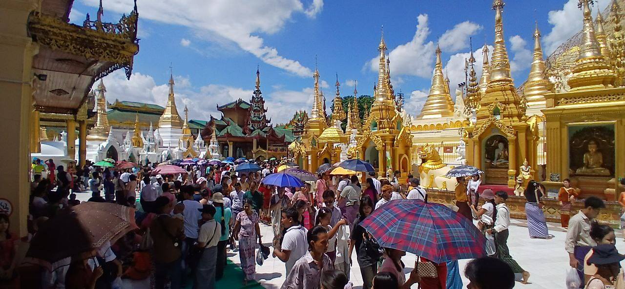 မြန်မာနှစ်ဆန်း ၁ ရက်နေ့ ရွှေတိဂုံစေတီတော် မြင်ကွင်း (ဓာတ်ပုံ)