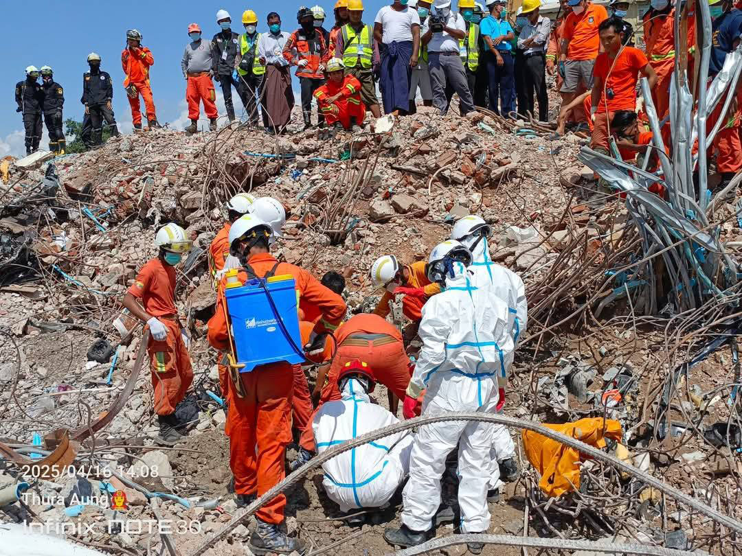မန္တလေးတွင် ရစ်ချ်တာစကေး ၅ ဒသမ ၁ ရှိ ငလျင် ထပ်လှုပ်
