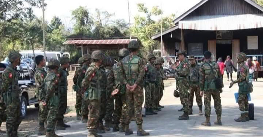 မင်းလှမြို့နယ်တွင် စစ်တပ်စစ်ကြောင်းက ဒေသခံများကို ဖမ်းဆီး