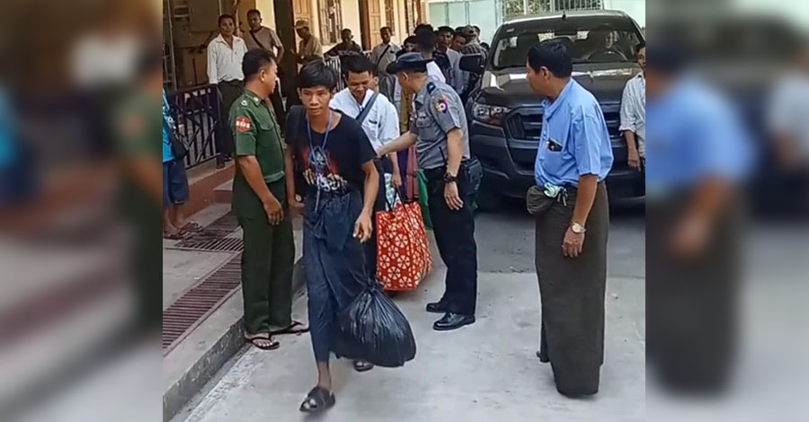 ရန်ကုန်က ပေါ်တာဆွဲခံရသူများကို စစ်တပ်က နေပြည်တော် စစ်ကြောရေးပို့