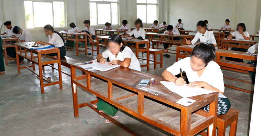 ငလျင်ကြောင့် အဖြေလွှာများ မီးလောင်သွားသည့်ကျောင်းများ ဇွန် ၁၆ ရက် စာမေးပွဲပြန်ဖြေရမည် 