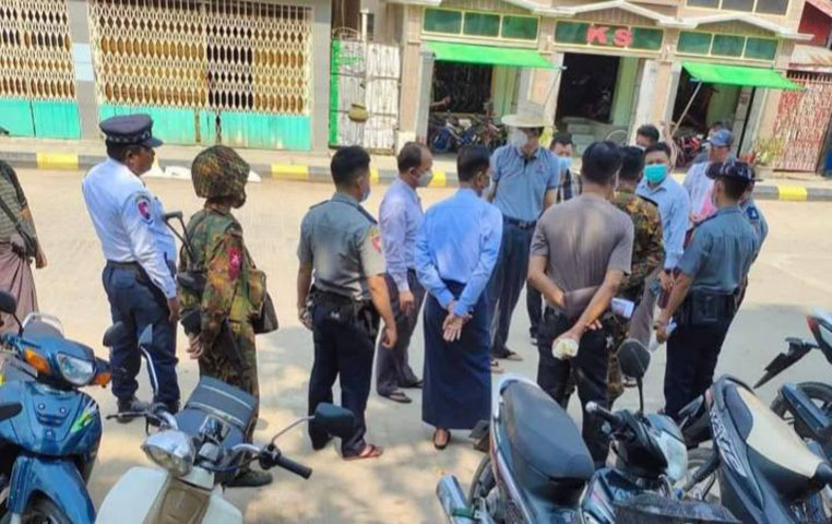 ငါးသိုင်းချောင်းတွင် စီးပွားရေးလုပ်ငန်းရှင်များ အပါအဝင် ၁၁ ဦးကို စစ်ကောင်စီတပ် ဖမ်းဆီး