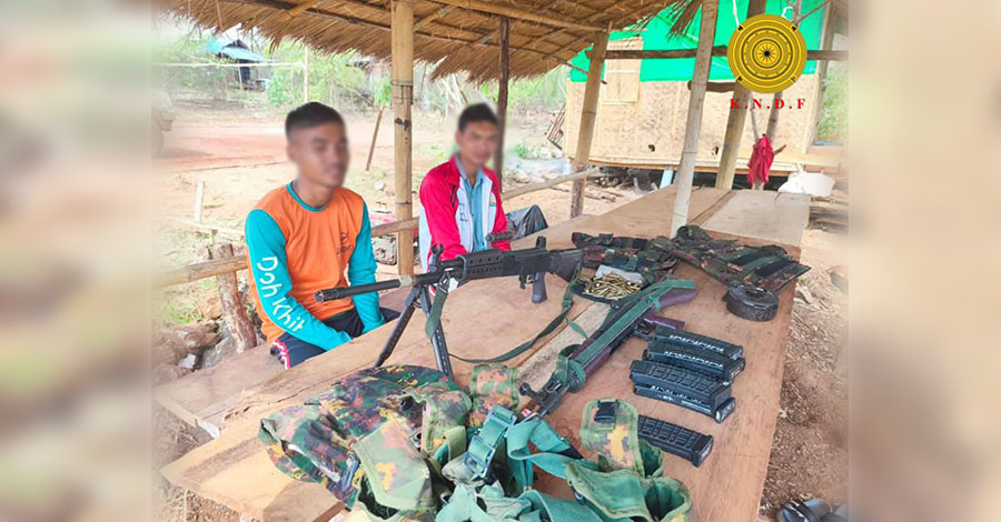 စစ်ကောင်စီတပ်သား ၂ ဦး KNDF ထံ လက်နက်နှင့် အလင်းဝင်