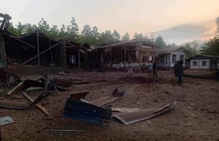 မယ်စဲ့ကို စစ်ကောင်စီလေကြောင်းကနေ ဗုံးကြဲ