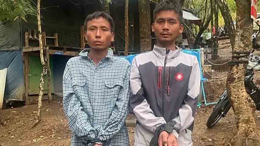 ဟားခါးတွင် အရပ်ဝတ်ဖြင့်သတင်းထောက်လှမ်းနေသူ ရဲ ၂ ဦးကို CDF Hakha ဖမ်းဆီး