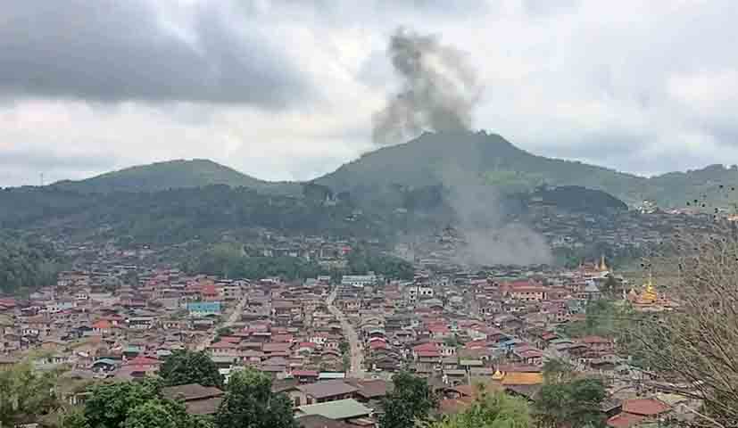 ကူမင်းဆွေးနွေးပွဲအပြီး မိုးကုတ်ကို စစ်ကောင်စီတပ်က ၂ ရက်ဆက် ဗုံးကြဲ၊ ၁ ဦးသေဆုံး