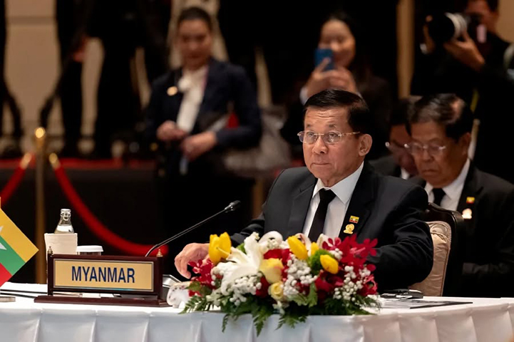မြန်မာစစ်ခေါင်းဆောင် BIMSTEC အစည်းအဝေးတက်တဲ့အပေါ် မကန့်ကွက်သည့် ဘင်္ဂလားဒေ့ရှ်ကို SAC-M မေးခွန်းထုတ်