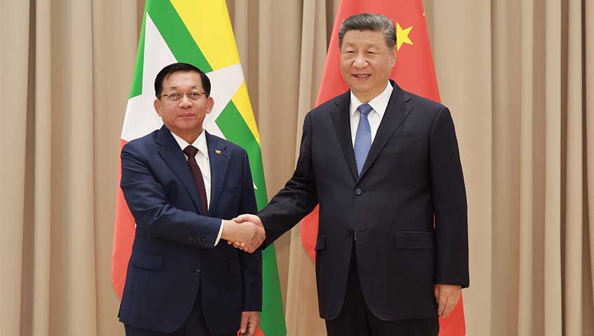 တရုတ်သမ္မတနှင့် မြန်မာစစ်ခေါင်းဆောင်တို့တွေ့ဆုံ၊ ငလျင်ဘေး ပြန်လည်ထူထောင်ရေး ကူညီမည်ဟု ပြော 